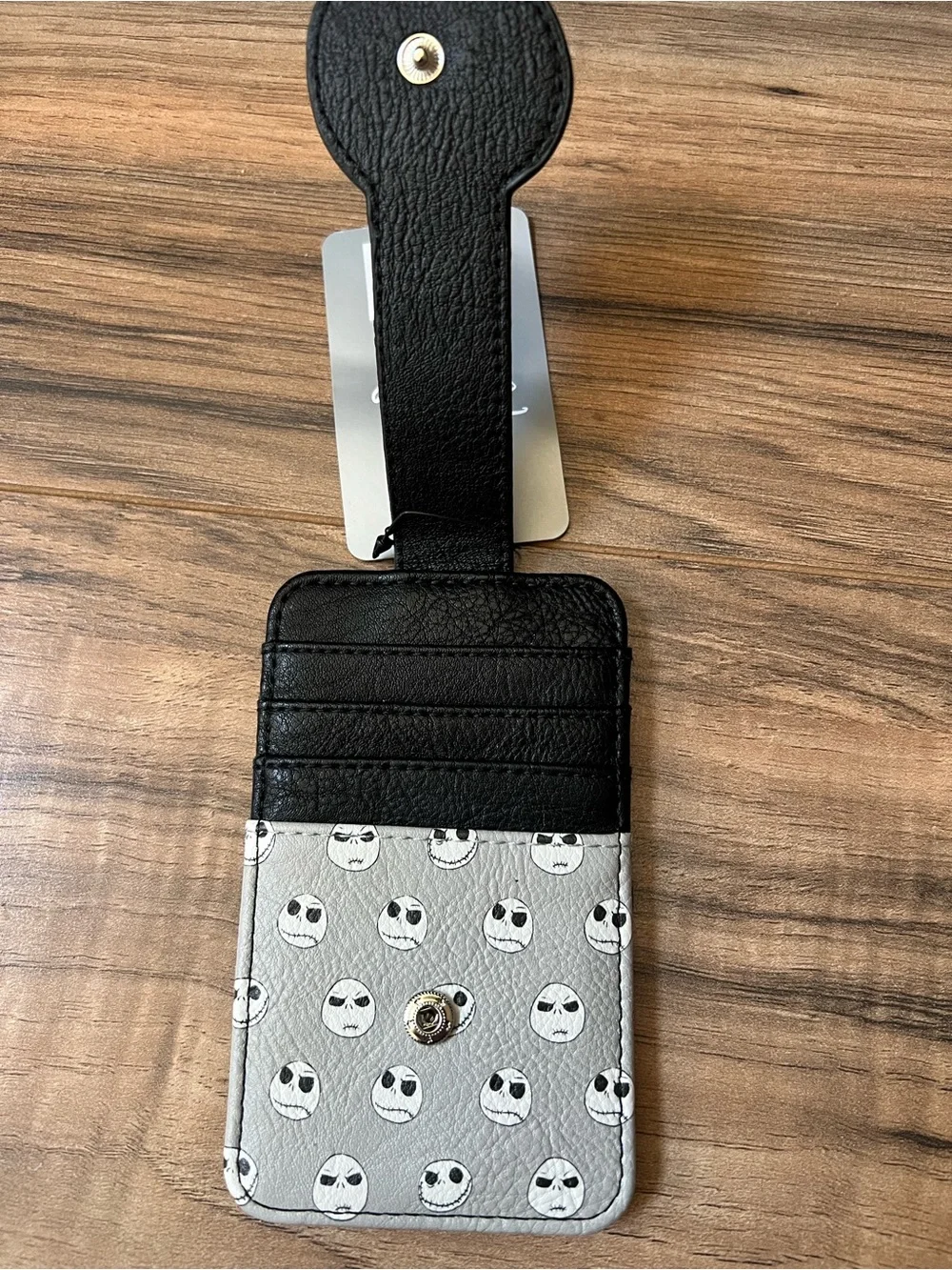 Disney Jack Skellington Black, White and Gray Card Wallet